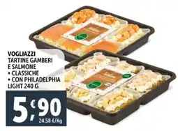 Deco Supermercati Vogliazzi tartine gamberi e salmone offerta