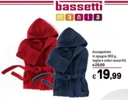 Iper La Grande Bassetti mania Accappatoio in spugna offerta