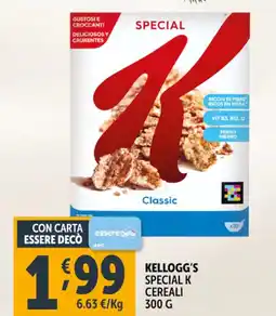 Deco Supermercati Kellogg's special k cereali offerta