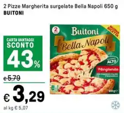 Iper La Grande 2 Pizze Margherita surgelate Bella Napoli BUITONI offerta