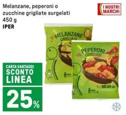 Iper La Grande Melanzane, peperoni o zucchine grigliate surgelati IPER offerta