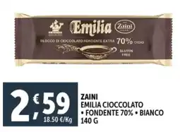 Deco Supermercati Zaini emilia cioccolato, fondente 70%, bianco offerta