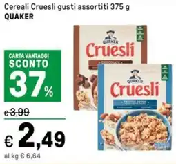 Iper La Grande Cereali Cruesli QUAKER offerta