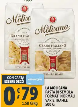 Deco Supermercati La molisana pasta di semola formati normali offerta