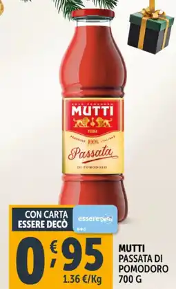 Deco Supermercati Mutti passata di pomodoro offerta