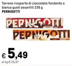 Iper La Grande Torrone ricoperto di cioccolato fondente o bianco PERNIGOTTI offerta