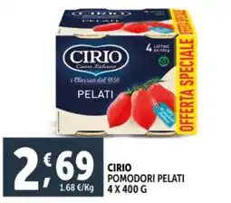 Deco Supermercati Cirio pomodori pelati offerta