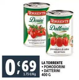 Deco Supermercati La torrente pomodorini, datterini offerta