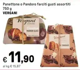 Iper La Grande Panettone o Pandoro farciti VERGANI offerta