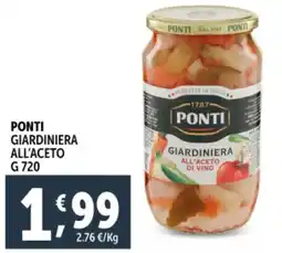Deco Supermercati Ponti giardiniera all'aceto offerta