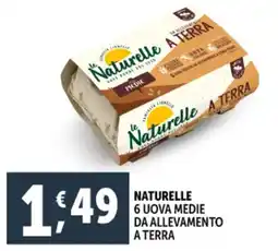 Deco Supermercati Naturelle 6 uova medie da allevamento a terra offerta