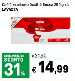 Iper La Grande Caffè macinato Qualità Rossa LAVAZZA offerta