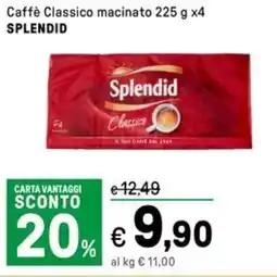 Iper La Grande Caffè Classico macinato SPLENDID offerta