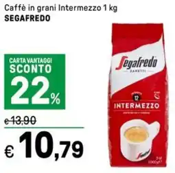 Iper La Grande Caffè in grani Intermezzo SEGAFREDO offerta