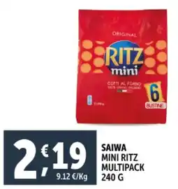 Deco Supermercati Saiwa mini ritz multipack offerta
