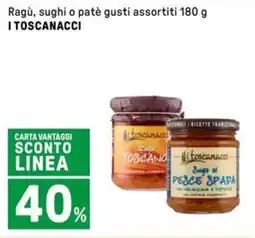 Iper La Grande Ragù, sughi o patè I TOSCANACCI offerta