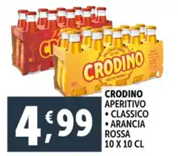 Deco Supermercati Crodino aperitivo, classico, arancia rossa offerta