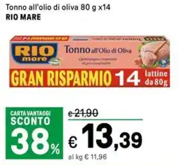 Iper La Grande Tonno all'olio di oliva RIO MARE offerta