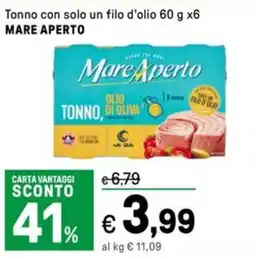 Iper La Grande Tonno con solo un filo d'olio MARE APERTO offerta