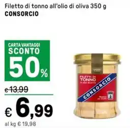 Iper La Grande Filetto di tonno all'olio di oliva CONSORCIO offerta