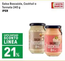 Iper La Grande Salsa Boscaiola, Cocktail o Tonnata IPER offerta