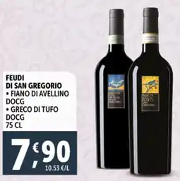 Deco Supermercati Feudi di san gregorio, fiano di avellino docg, greco di tufo docg offerta
