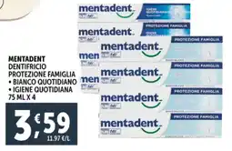 Deco Supermercati Mentadent dentifricio protezione famiglia offerta
