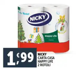 Deco Supermercati Nicky carta casa happy life offerta