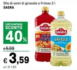 Iper La Grande Olio di semi di girasole o Frimax SAGRA offerta