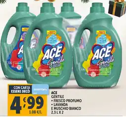 Deco Supermercati Ace gentile, fresco profumo, lavanda e muschio bianco offerta