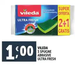 Deco Supermercati Vileda 3 spugne abrasive ultra fresh offerta