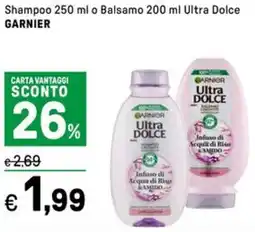 Iper La Grande Shampoo o Balsamo Ultra Dolce GARNIER offerta