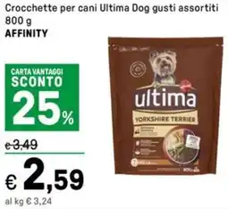 Iper La Grande Crocchette per cani Ultima Dog AFFINITY offerta