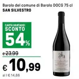 Iper La Grande Barolo del comune di Barolo DOCG SAN SILVESTRO offerta