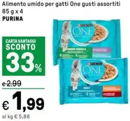 Iper La Grande Alimento umido per gatti One PURINA offerta