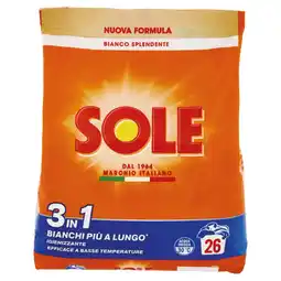 Coop DETERSIVO IN POLVERE PER LAVATRICE SOLE offerta