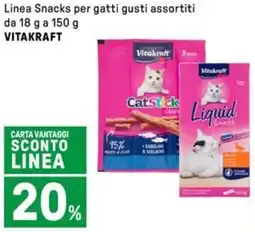 Iper La Grande Linea Snacks per gatti VITAKRAFT offerta