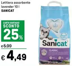 Iper La Grande Lettiera assorbente lavender SANICAT offerta