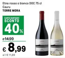 Iper La Grande Etna rosso o bianco DOC Cauru TORRE MORA offerta