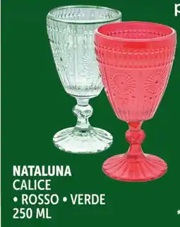 Deco Supermercati Nataluna calice, rosso, verde offerta