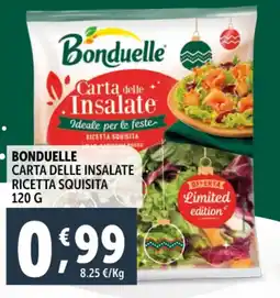 Deco Supermercati Bonduelle carta delle insalate ricetta squisita offerta