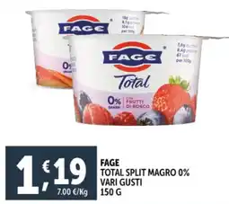 Deco Supermercati Fage total split magro 0% offerta