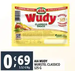 Deco Supermercati Aia wudy wurstel classico offerta