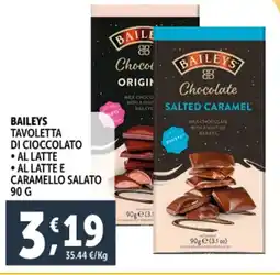 Deco Supermercati Baileys tavoletta di cioccolato offerta