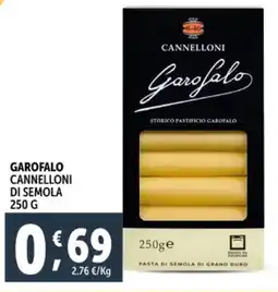 Deco Supermercati Garofalo cannelloni di semola offerta