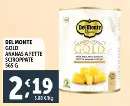 Deco Supermercati Del monte gold ananas a fette sciroppate offerta