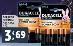 Deco Supermercati Duracell optimum •AA AAA offerta