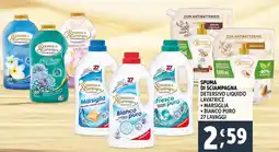 Deco Supermercati Spuma di sciampagna detersivo liquido lavatrice, marsiglia. bianco puro offerta
