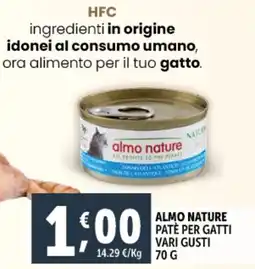 Deco Supermercati Almo nature patè per gatti offerta