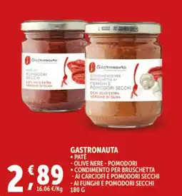 Deco Supermercati Gastronauta pate, olive nere, pomodori offerta